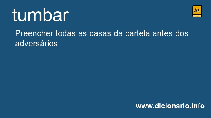 Significado de tumbeis