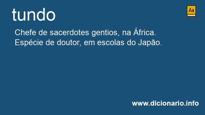 Significado de tundo