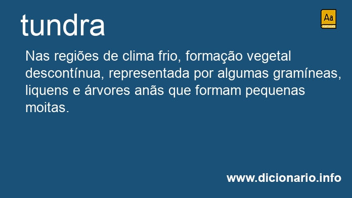 Significado de tundra