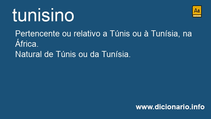 Significado de tunisina
