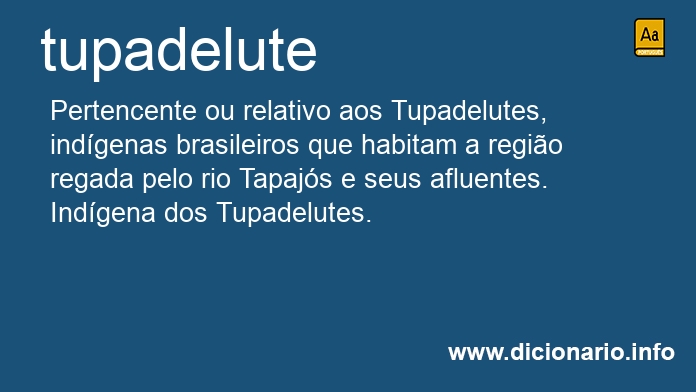 Significado de tupadelute