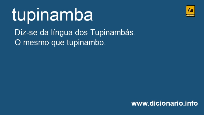 Significado de tupinamba