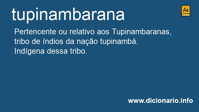 Significado de tupinambarana