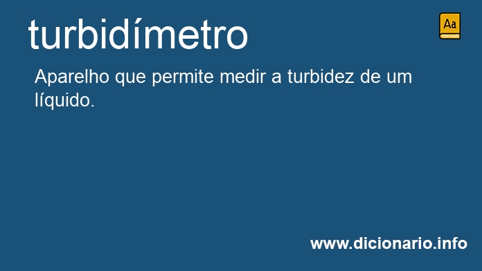 Significado de turbidmetro