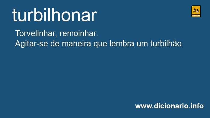 Significado de turbilhonar