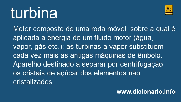Significado de turbina