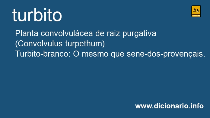 Significado de turbito