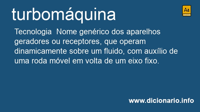 Significado de turbomquina