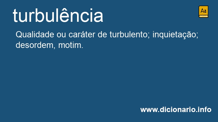 Significado de turbulncia