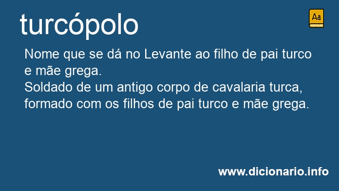 Significado de turcpolo