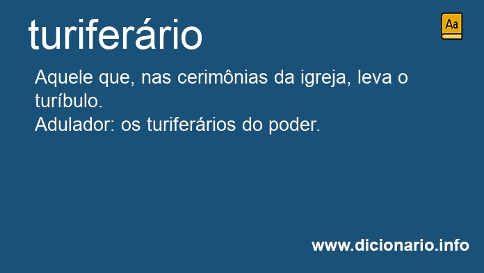Significado de turiferrios