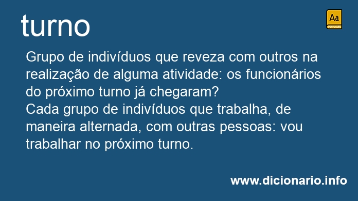 Significado de turna