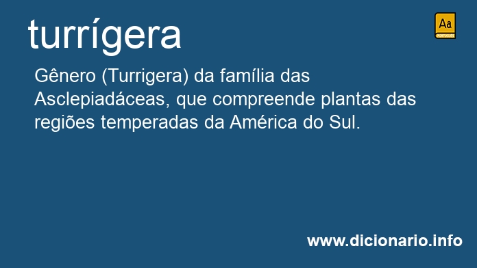 Significado de turrgera