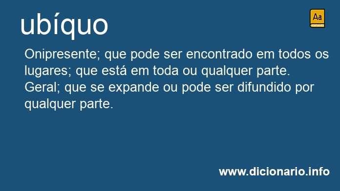 Significado de ubquo