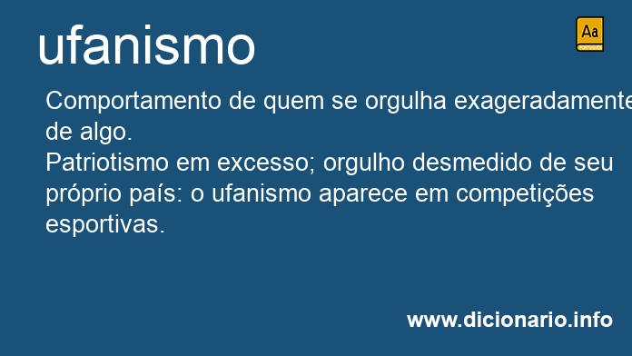 Significado de ufanismos
