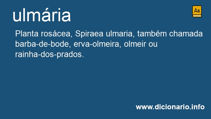 Significado de ulmria