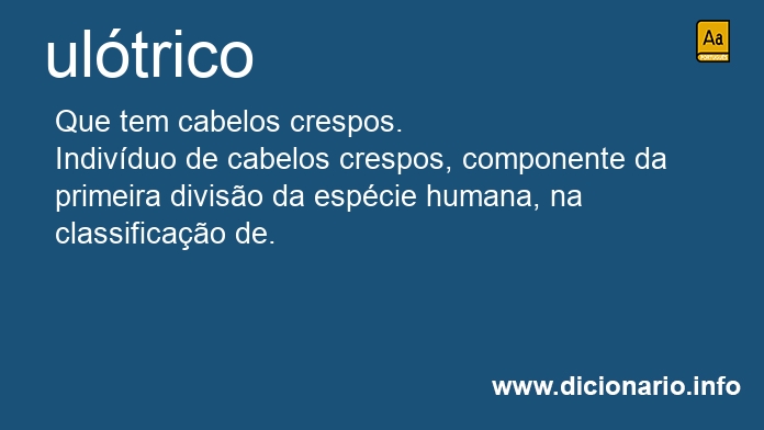 Significado de ultrico