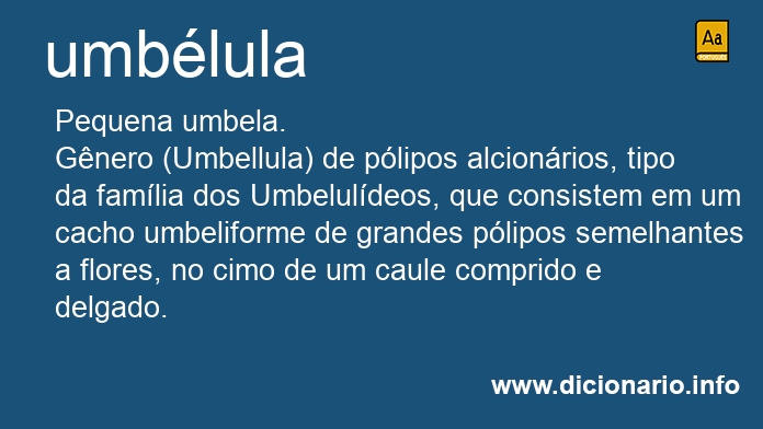 Significado de umblula