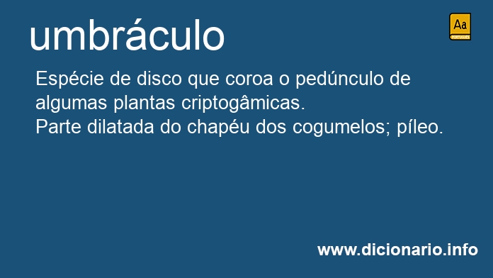 Significado de umbrculo