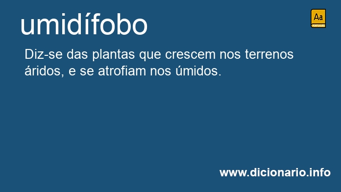 Significado de umidfobo