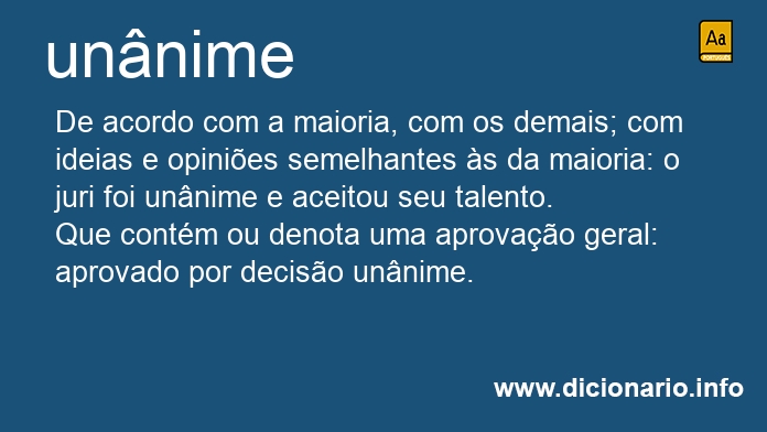 Significado de unnimes