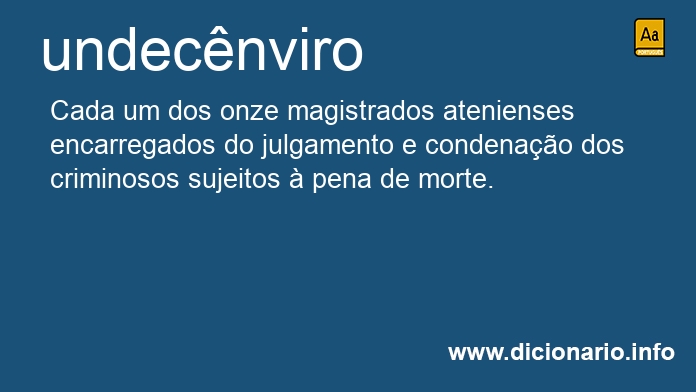 Significado de undecnviro