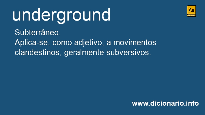 Significado de underground