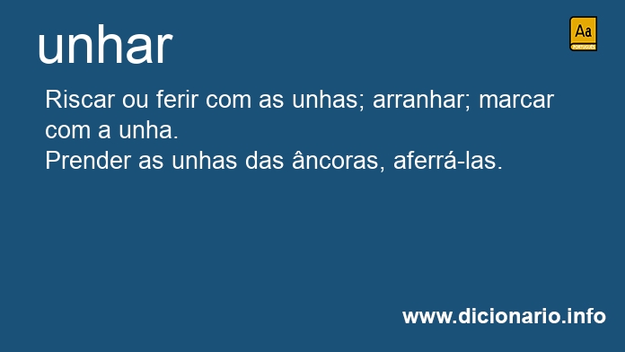 Significado de unhais