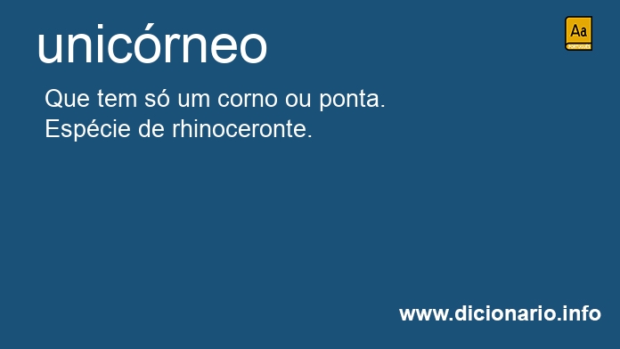 Significado de unicrneos