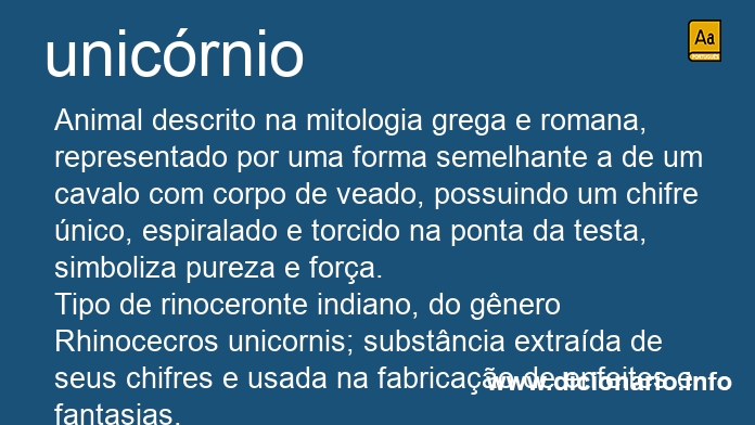 Significado de unicrnio