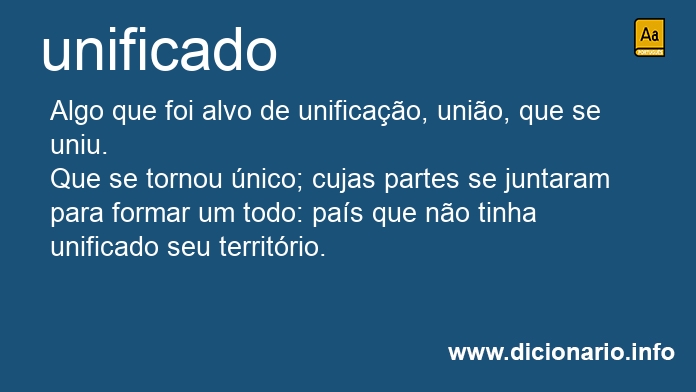 Significado de unificado