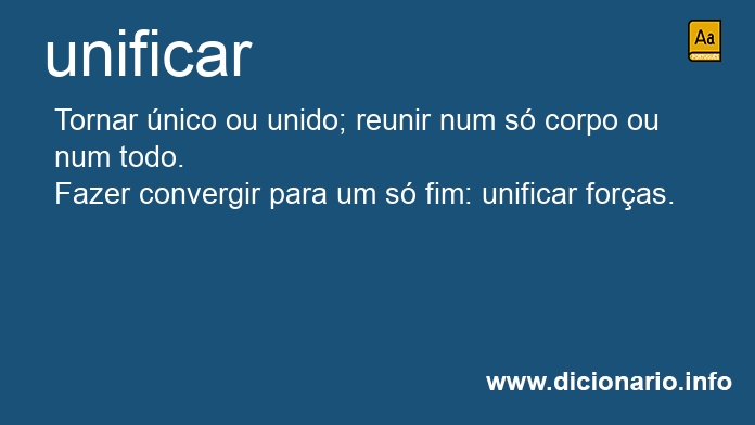 Significado de unificssemos