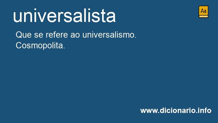 Significado de universalista