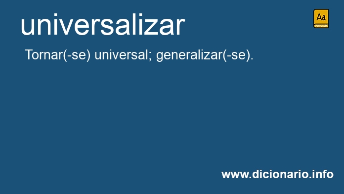 Significado de universalizai