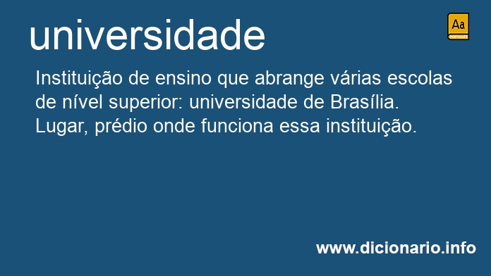 Significado de universidade
