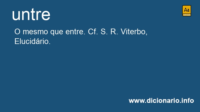 Significado de untre