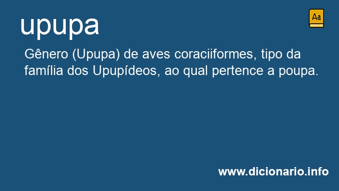 Significado de upupa