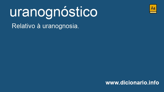 Significado de uranognstico