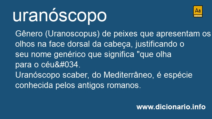 Significado de uranscopo