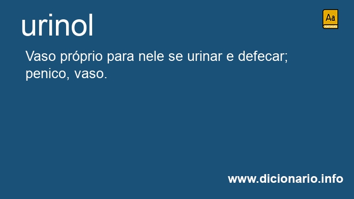 Significado de urinol