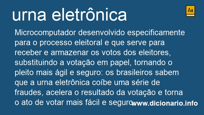 Significado de urna eletrnica