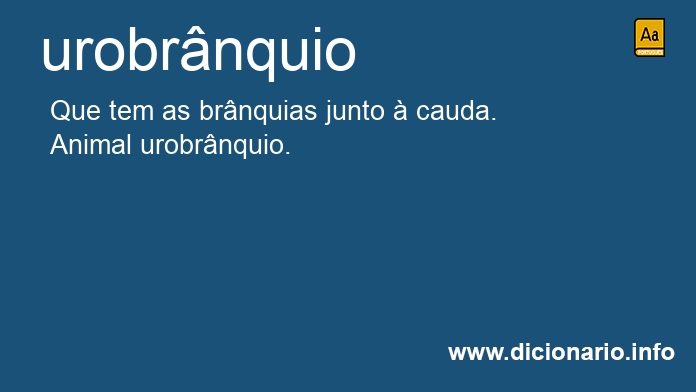 Significado de urobrnquio