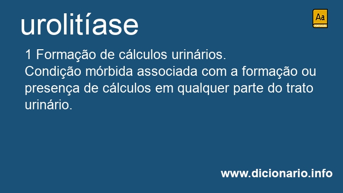 Significado de urolitase