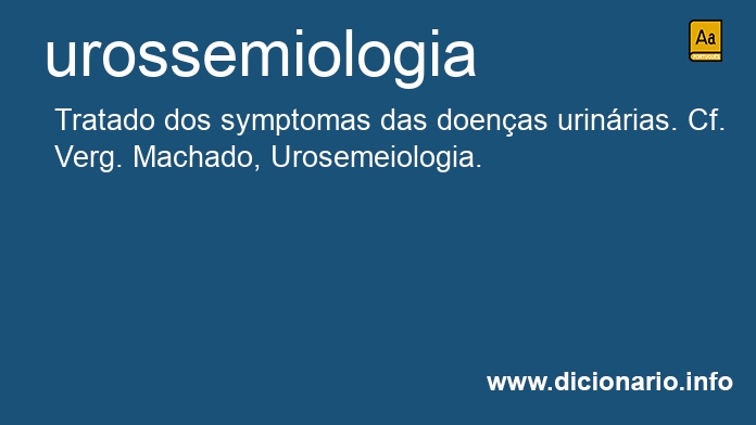 Significado de urossemiologia