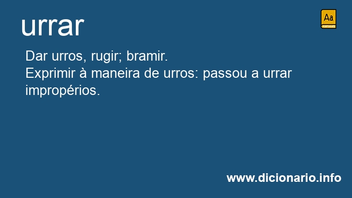 Significado de urrais