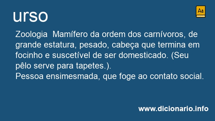 Significado de ursos