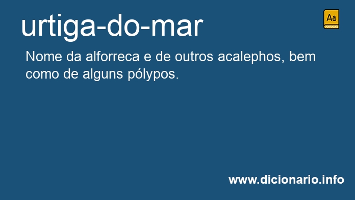 Significado de urtiga-do-mar