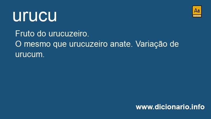 Significado de urucu