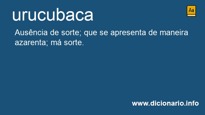 Significado de urucubaca