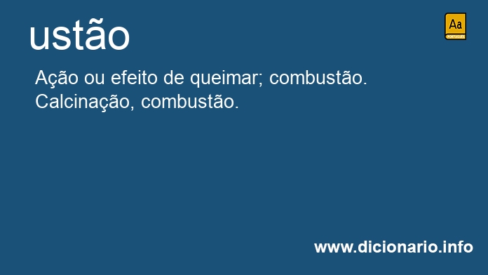 Significado de usto
